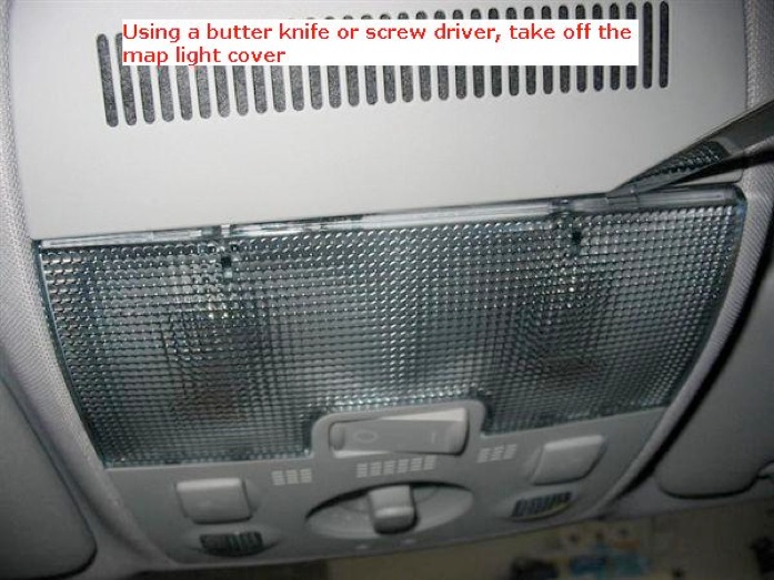 Remove map light cover