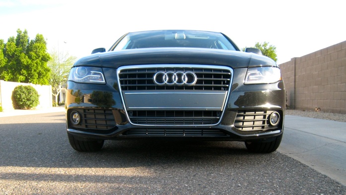 Audi front view with spacer