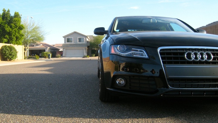 Audi front view with spacer